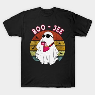 Well Spooky Season Cute Ghost Halloween Costume Boujee Boo-Jee T-Shirt